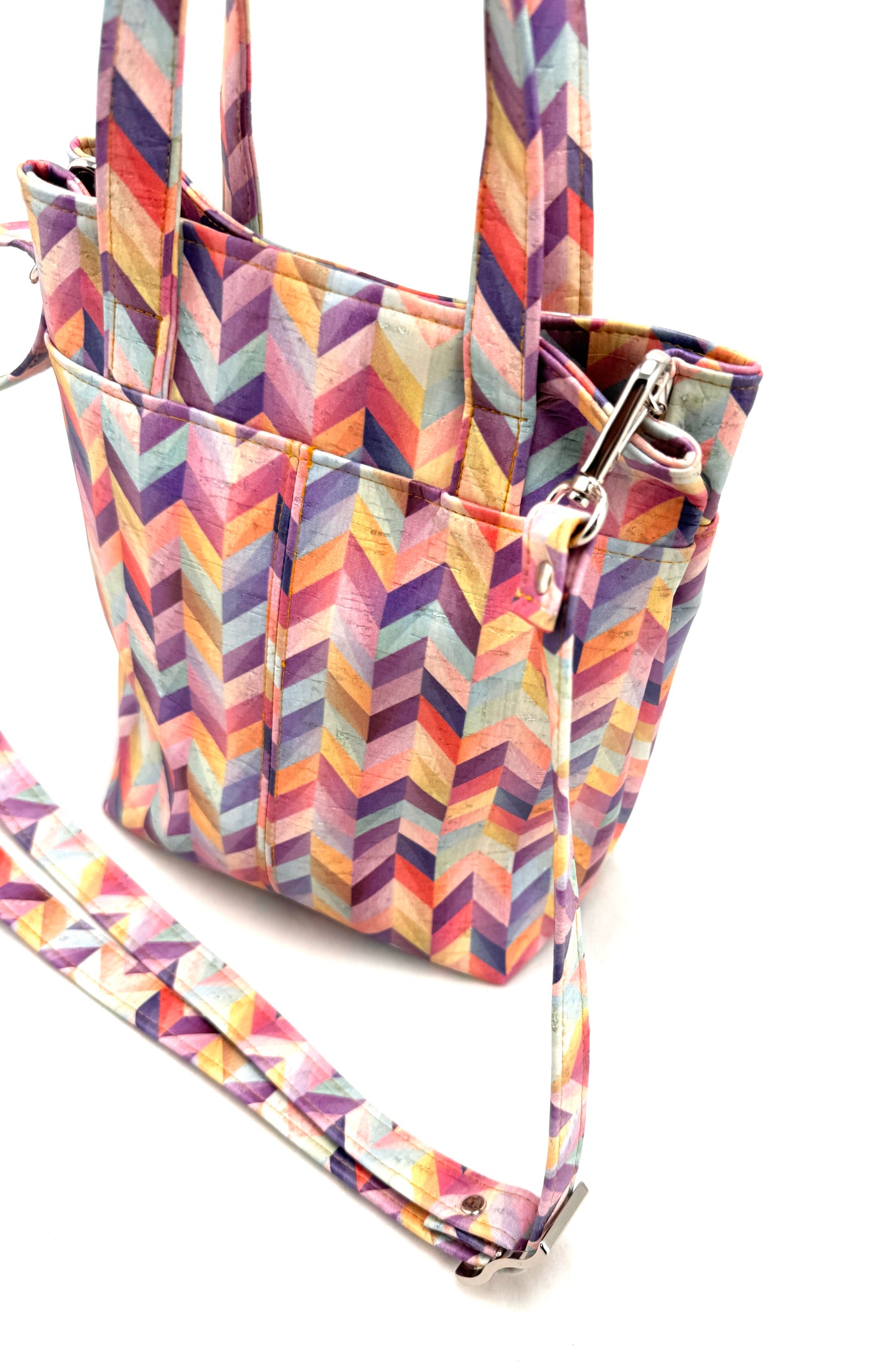 Elise Crossbody multi color chevron