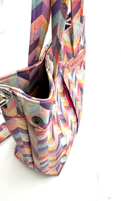 Elise Crossbody multi color chevron