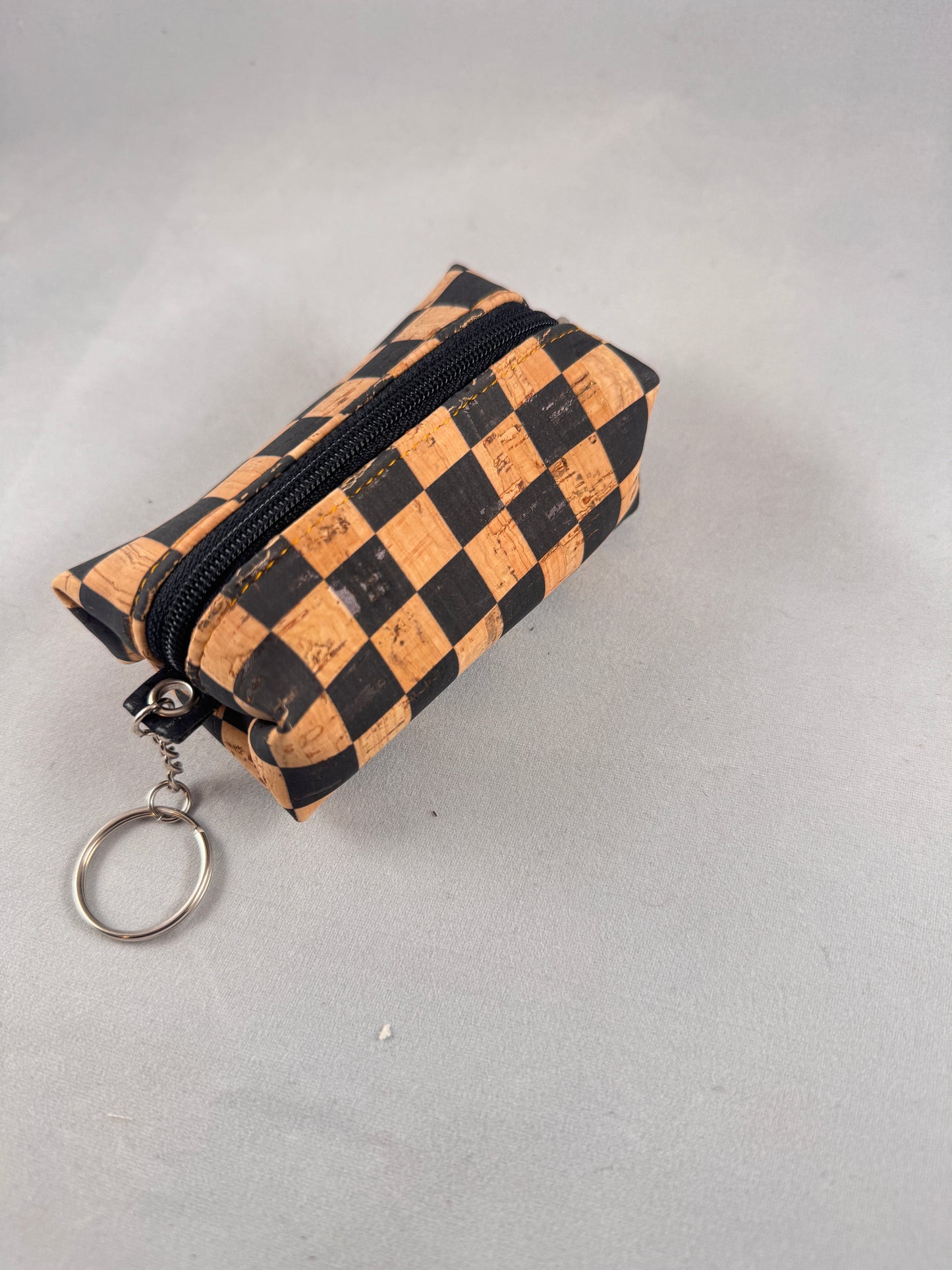 Mini Maye Zipper Pouch: Checkered